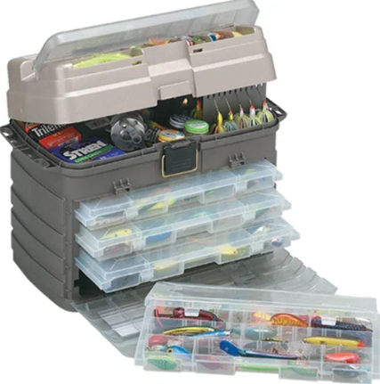 Ящик Plano с коробками 3700 4шт Guide Series Box цвет Gray/Sand W/4 Utilities (45.5cm x 28.2cm x 38.6cm)