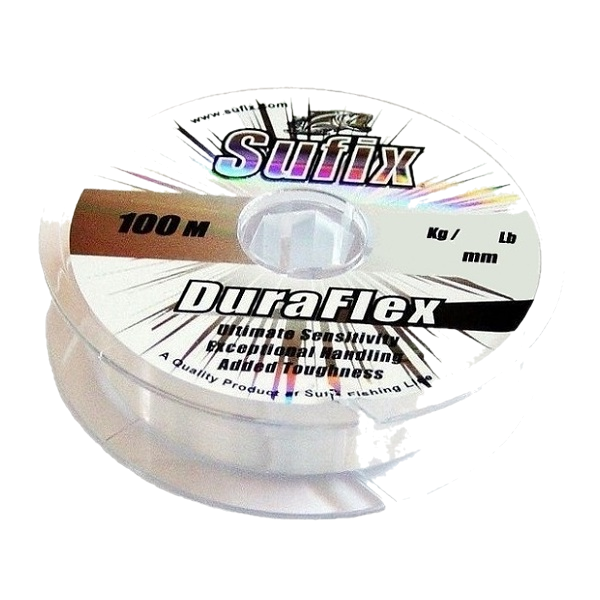 Леска SUFIX Duraflex прозрачная 100м,  10 штук в упаковке
