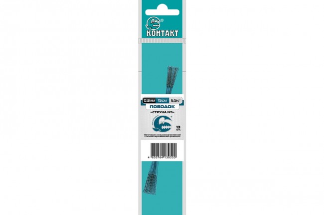 Поводок Контакт Струна STR без вертлюга (13 шт) Поводок Контакт Струна STR без вертлюга (13 шт)